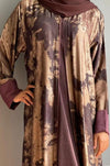 Burgundy Marble Abaya