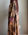 Burgundy Marble Abaya