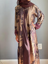 Burgundy Marble Abaya