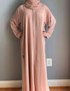 Cream Rose Coti Abaya