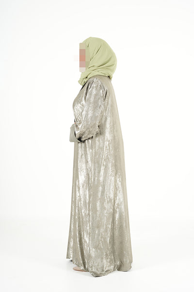 Green Shimmer Abaya