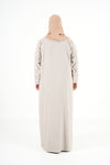 Nude cream Lin Abaya