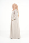 Nude cream Lin Abaya