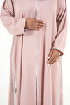 Cream Rose Trio Abaya