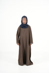 Olive Brown Kids Abaya