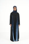 Blue Current Abaya