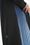 Blue Current Abaya