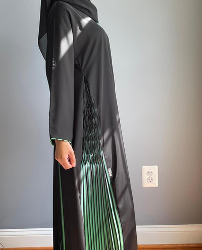 Green Trio Abaya