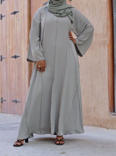 Thuraya Abaya- Mineral Grey
